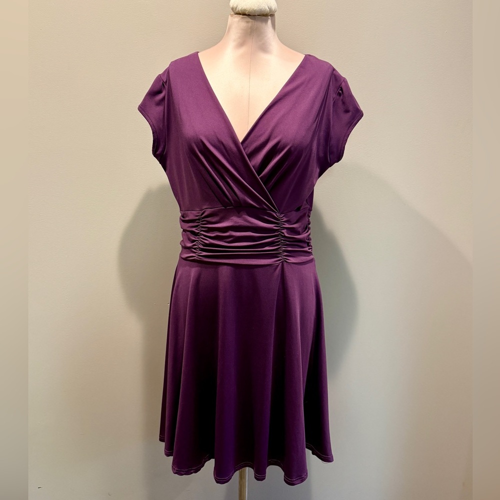 Zeagoo Purple Women's Midi Dress